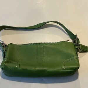 Coach Hamilton Baguette Bag mini shoulder in green